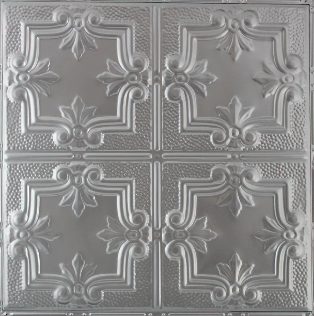 Metal Ceiling Tiles | Pattern 116 | Traditional Period - Gun Metal Grey - Metal Ceiling Express