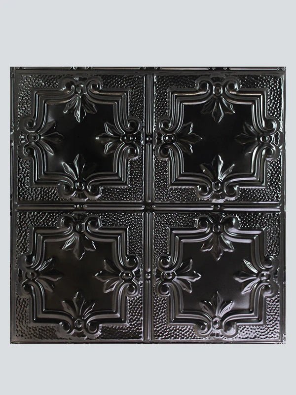 Metal Ceiling Tiles | Pattern 116 | Traditional Period - Transparent Black - Metal Ceiling Express