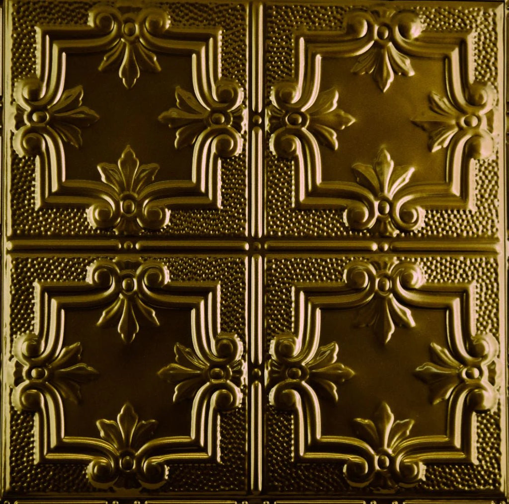 Metal Ceiling Tiles | Pattern 116 | Traditional Period - Umber Bronze - Metal Ceiling Express