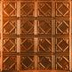 Metal Ceiling Tiles | Pattern 119 | Classic Mini Diamond - Transparent Copper - Metal Ceiling Express