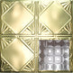 Metal Ceiling Tiles | Pattern 120 | Sixteen Mini Squares - Antique Clear - Metal Ceiling Express