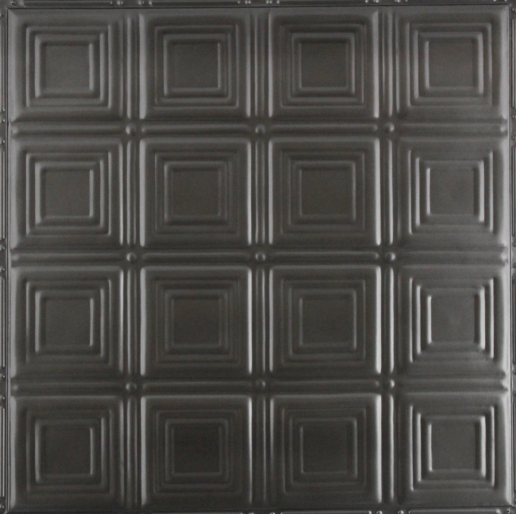 Metal Ceiling Tiles | Pattern 120 | Sixteen Mini Squares - Argento - Metal Ceiling Express