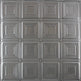 Metal Ceiling Tiles | Pattern 120 | Sixteen Mini Squares - Gun Metal Grey - Metal Ceiling Express