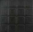 Metal Ceiling Tiles | Pattern 120 | Sixteen Mini Squares - Matte Black - Metal Ceiling Express