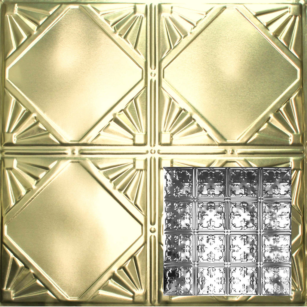 Metal Ceiling Tiles | Pattern 121 | African Barbary - Antique Clear - Metal Ceiling Express