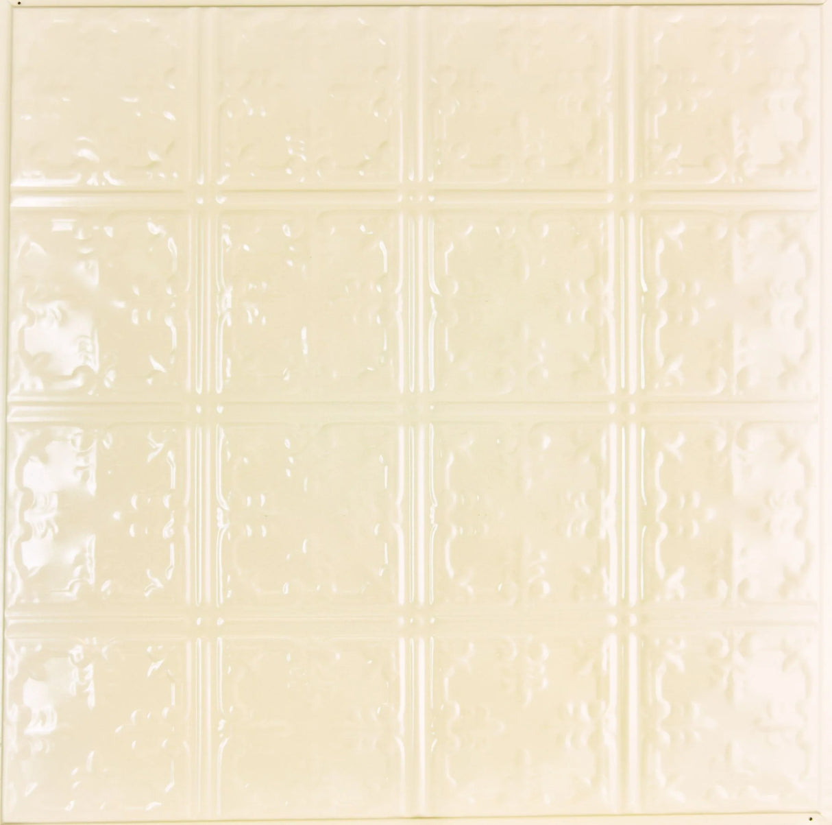 Metal Ceiling Tiles | Pattern 121 | African Barbary - Crisp Linen - Metal Ceiling Express