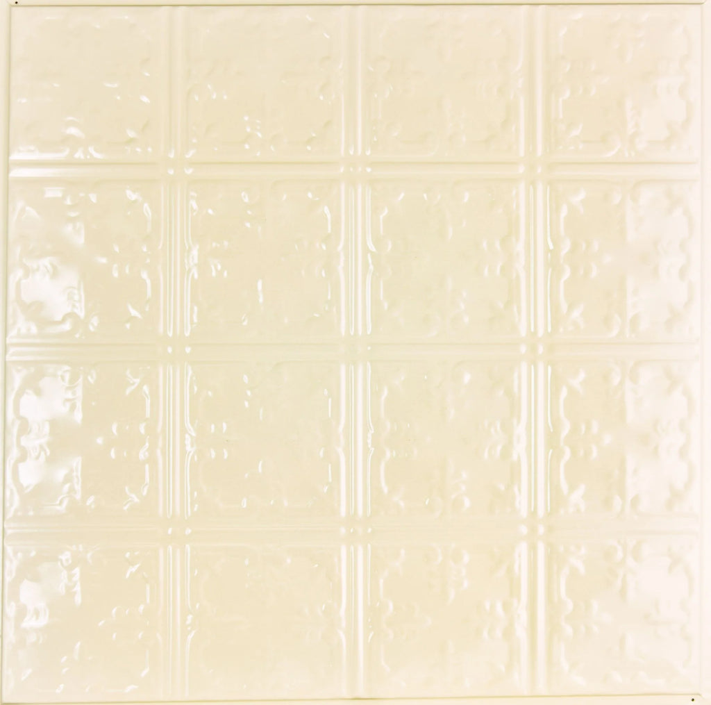 Metal Ceiling Tiles | Pattern 121 | African Barbary - Crisp Linen - Metal Ceiling Express