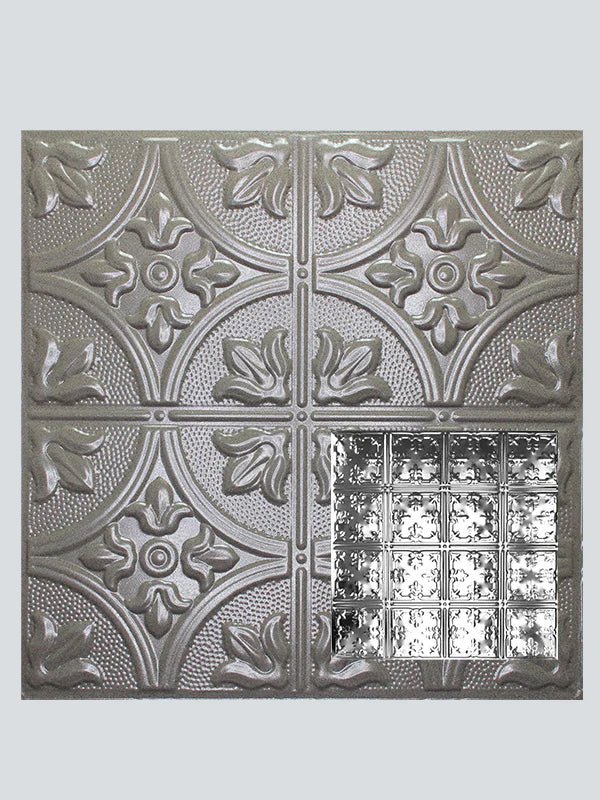 Metal Ceiling Tiles | Pattern 121 | African Barbary - Driftwood - Metal Ceiling Express