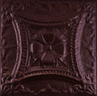 Metal Ceiling Tiles | Pattern 122 | Embossed Knight - Maple Bronze - Metal Ceiling Express