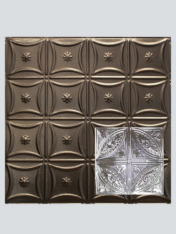 Metal Ceiling Tiles | Pattern 124 | Forever Eyes - Copper Vein - Metal Ceiling Express