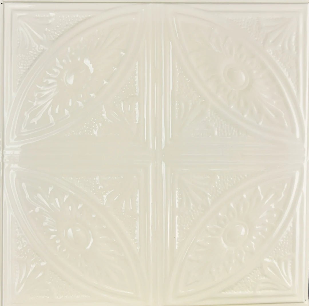 Metal Ceiling Tiles | Pattern 124 | Forever Eyes - Cream - Metal Ceiling Express