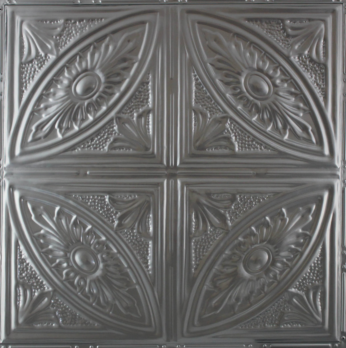 Metal Ceiling Tiles | Pattern 124 | Forever Eyes - Gun Metal Grey - Metal Ceiling Express