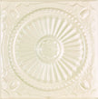 Metal Ceiling Tiles | Pattern 126 | Roman Medallion - Crisp Linen - Metal Ceiling Express
