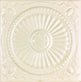 Metal Ceiling Tiles | Pattern 126 | Roman Medallion - Crisp Linen - Metal Ceiling Express