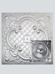 Metal Ceiling Tiles | Pattern 126 | Roman Medallion - Silver - Metal Ceiling Express