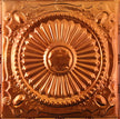 Metal Ceiling Tiles | Pattern 126 | Roman Medallion - Transparent Copper - Metal Ceiling Express
