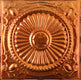 Metal Ceiling Tiles | Pattern 126 | Roman Medallion - Transparent Copper - Metal Ceiling Express