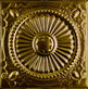 Metal Ceiling Tiles | Pattern 126 | Roman Medallion - Umber Bronze - Metal Ceiling Express