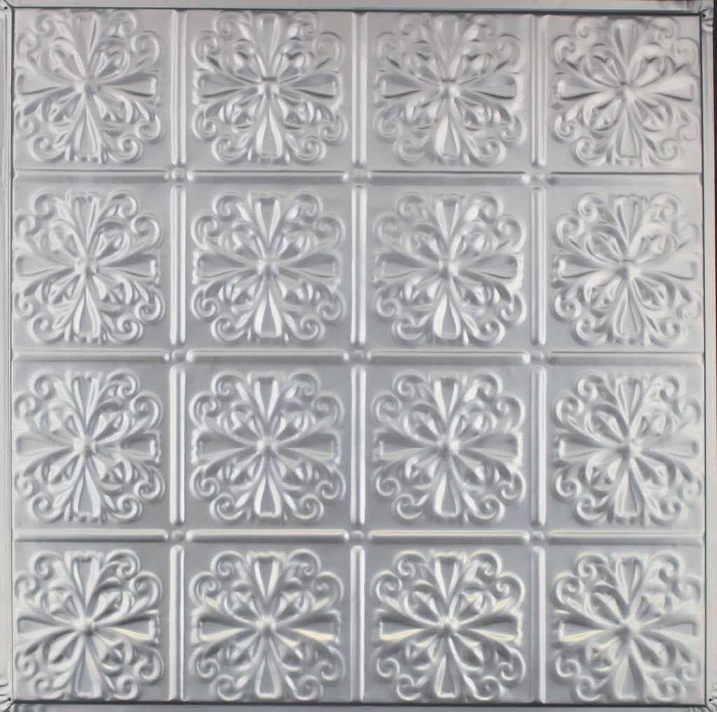 Metal Ceiling Tiles | Pattern 127 | Parisian Floral - Aluminum - Metal Ceiling Express