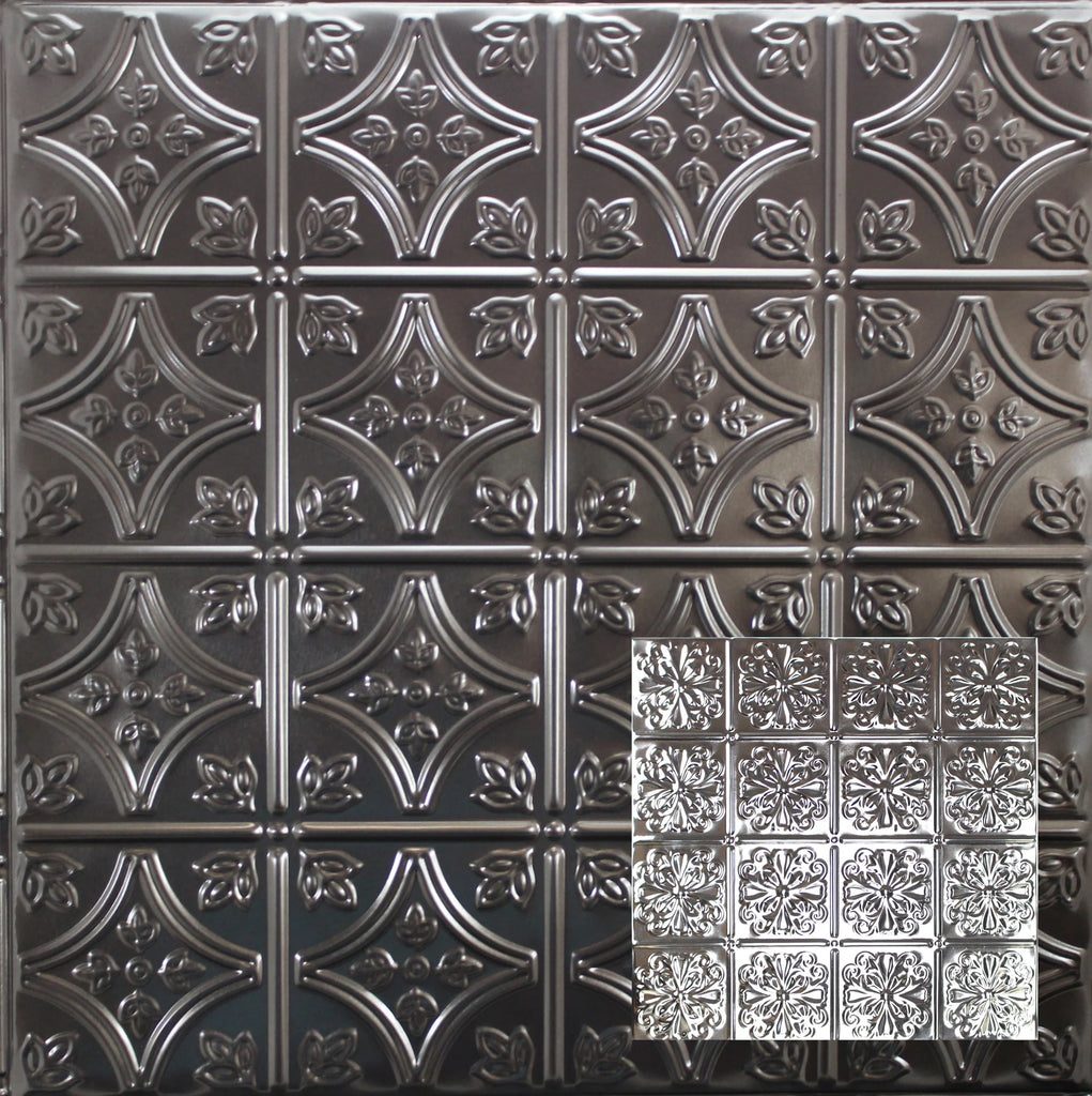 Metal Ceiling Tiles | Pattern 127 | Parisian Floral - Metal Ceiling Express