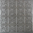 Metal Ceiling Tiles | Pattern 127 | Parisian Floral - Gun Metal Grey - Metal Ceiling Express