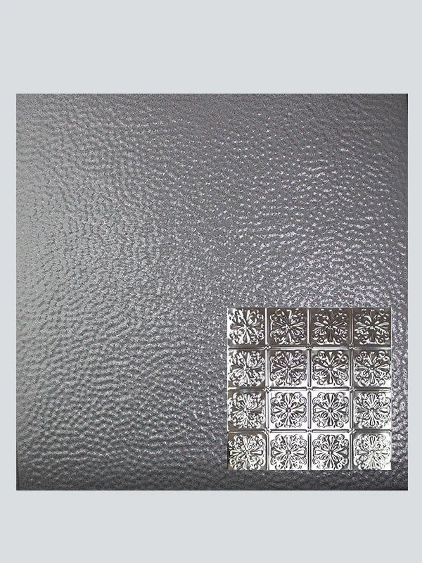 Metal Ceiling Tiles | Pattern 127 | Parisian Floral - Steel Vein - Metal Ceiling Express