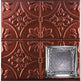 Metal Ceiling Tiles | Pattern 128 | Peened Frame - Antique Bronze - Metal Ceiling Express