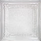 Metal Ceiling Tiles | Pattern 128 | Peened Frame - Antique White - Metal Ceiling Express