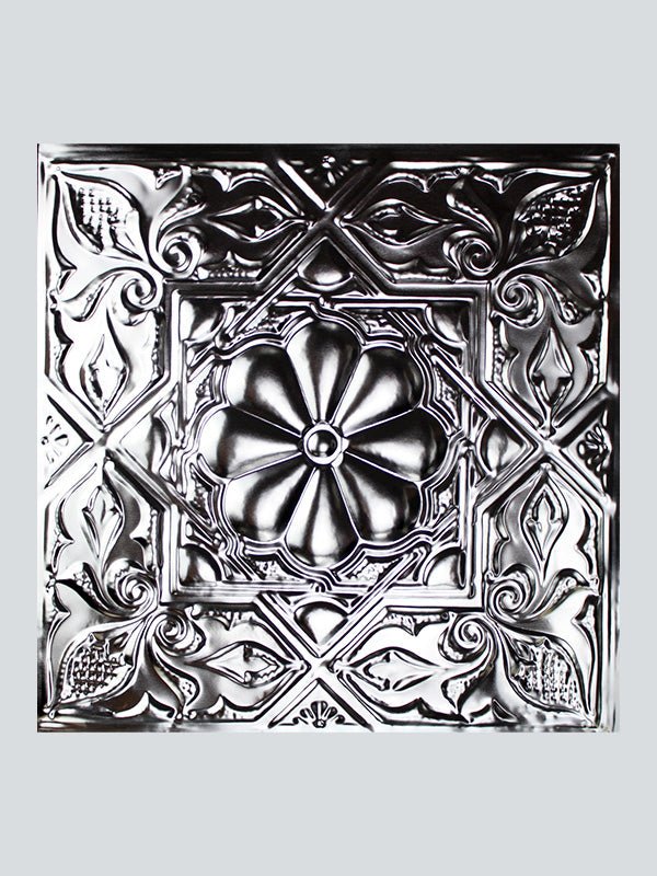 Metal Ceiling Tiles | Pattern 129 ArtisanMedallion | Color: Clear Coat | Size: 24" x 24" - Wall & Ceiling Tiles - Metal Ceiling Express