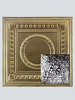 Metal Ceiling Tiles | Pattern 129 | Artisan Medallion - Gold Vein - Metal Ceiling Express