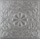 Metal Ceiling Tiles | Pattern 129 | Artisan Medallion - Gun Metal Grey - Metal Ceiling Express