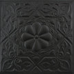 Metal Ceiling Tiles | Pattern 129 | Artisan Medallion - Matte Black - Metal Ceiling Express
