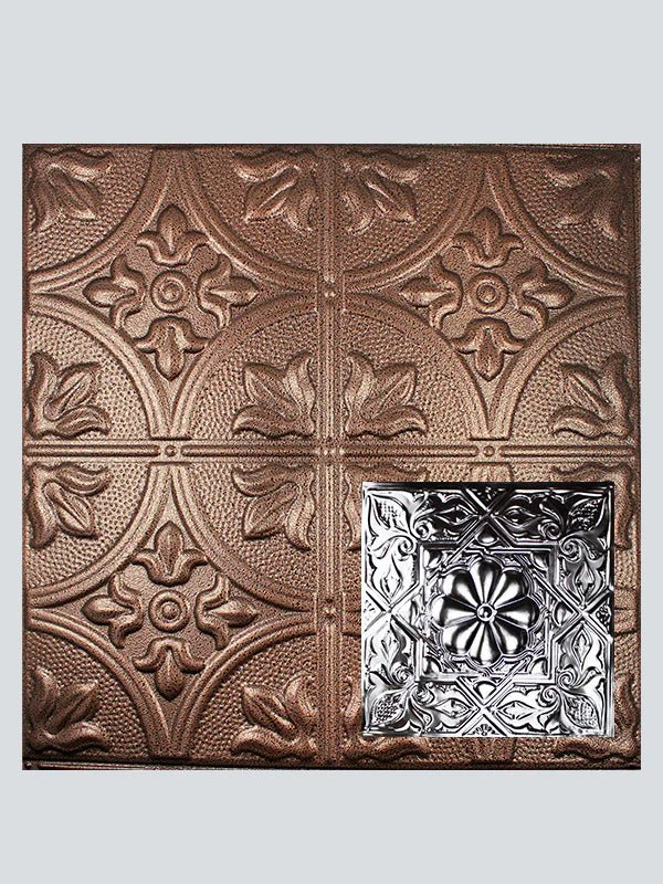 Metal Ceiling Tiles | Pattern 129 | Artisan Medallion - Penny Vein - Metal Ceiling Express