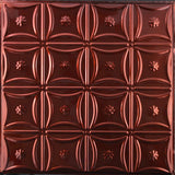 Metal Ceiling Tiles | Pattern 130 | Sixteen Flowers - Antique Bronze - Metal Ceiling Express