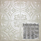 Metal Ceiling Tiles | Pattern 130 | Sixteen Flowers - Antique White - Metal Ceiling Express