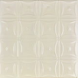 Metal Ceiling Tiles | Pattern 130 | Sixteen Flowers - Cream - Metal Ceiling Express