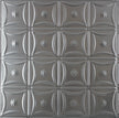 Metal Ceiling Tiles | Pattern 130 | Sixteen Flowers - Gun Metal Grey - Metal Ceiling Express