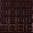 Metal Ceiling Tiles | Pattern 130 | Sixteen Flowers - Maple Bronze - Metal Ceiling Express