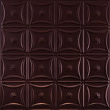 Metal Ceiling Tiles | Pattern 130 | Sixteen Flowers - Maple Bronze - Metal Ceiling Express