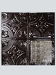 Metal Ceiling Tiles | Pattern 130 | Sixteen Flowers - Mirror Black - Metal Ceiling Express