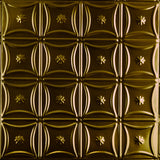 Metal Ceiling Tiles | Pattern 130 | Sixteen Flowers - Umber Bronze - Metal Ceiling Express