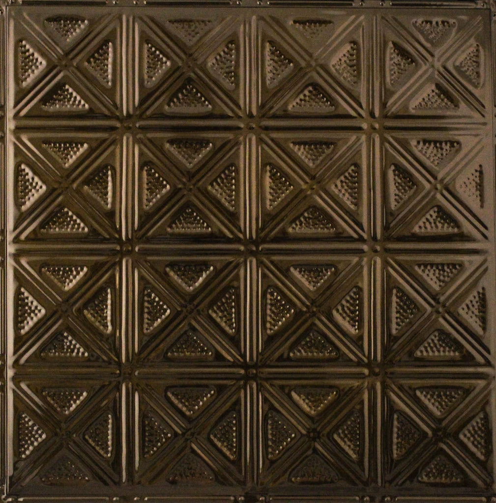 Metal Ceiling Tiles | Pattern 131 | Sixteen Diamonds - Bronze Burst - Metal Ceiling Express