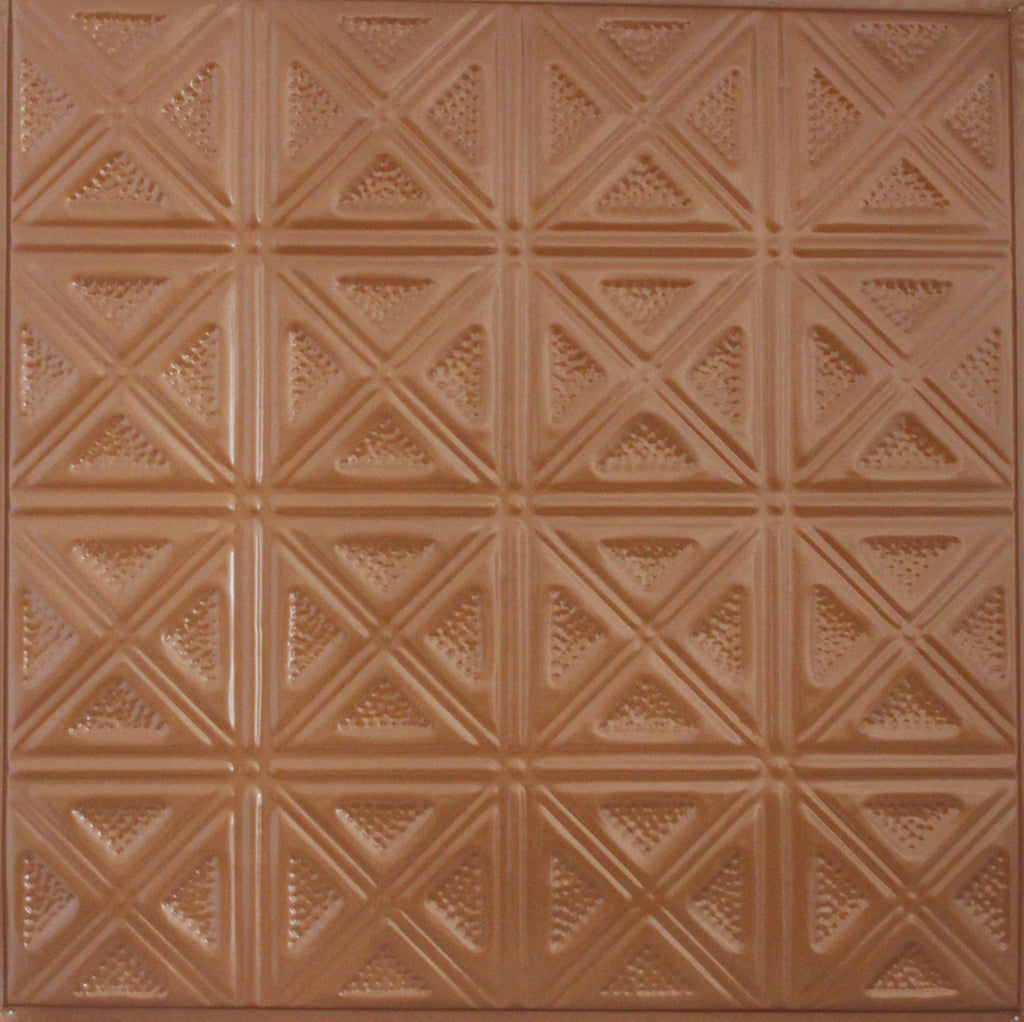 Metal Ceiling Tiles | Pattern 131 | Sixteen Diamonds - Classic Copper - Metal Ceiling Express
