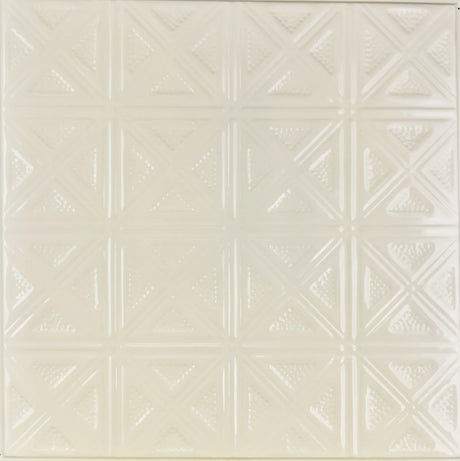 Metal Ceiling Tiles | Pattern 131 | Sixteen Diamonds - Cream - Metal Ceiling Express