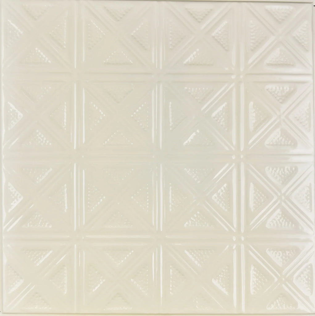 Metal Ceiling Tiles | Pattern 131 | Sixteen Diamonds - Cream - Metal Ceiling Express
