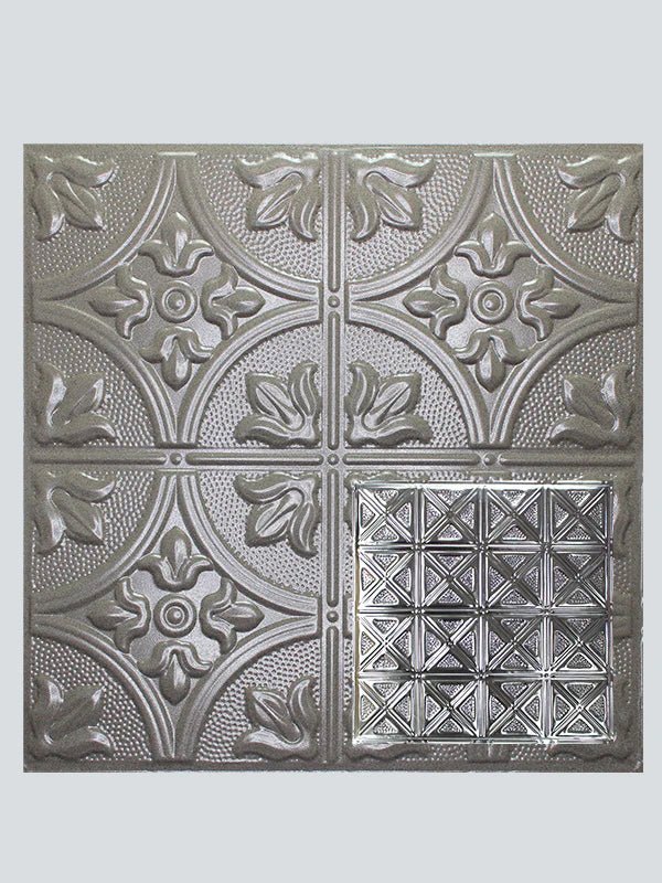 Metal Ceiling Tiles | Pattern 131 | Sixteen Diamonds - Driftwood - Metal Ceiling Express