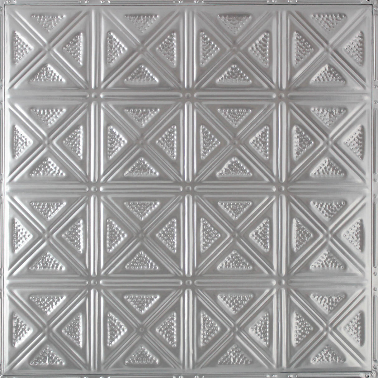 Metal Ceiling Tiles | Pattern 131 | Sixteen Diamonds - Gun Metal Grey - Metal Ceiling Express