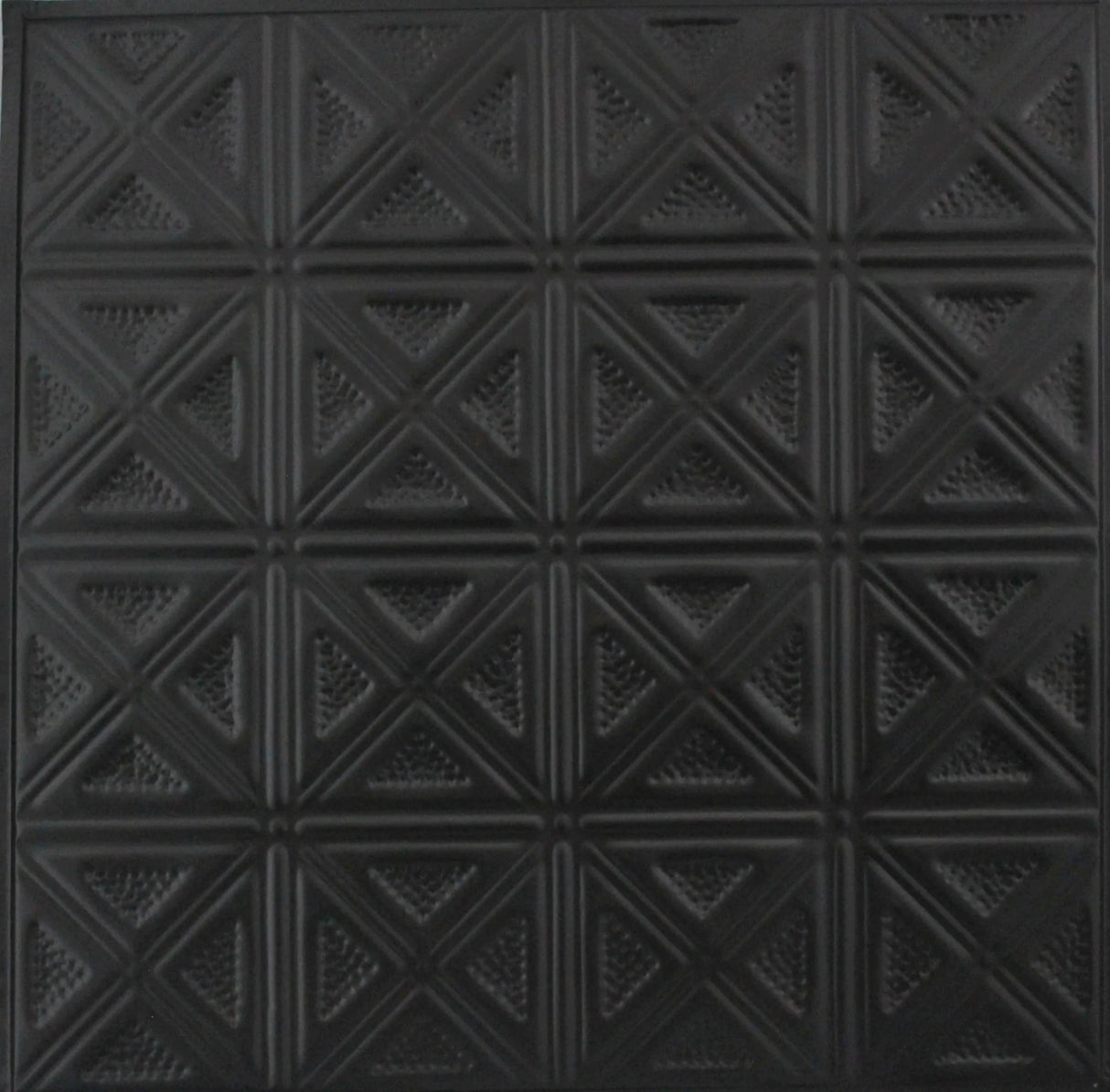 Metal Ceiling Tiles | Pattern 131 | Sixteen Diamonds - Matte Black - Metal Ceiling Express