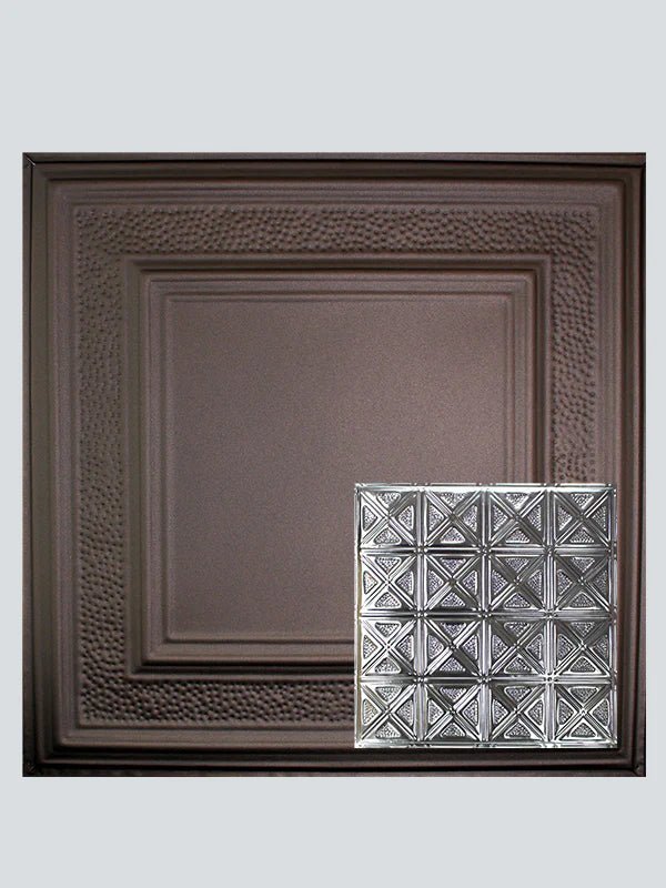 Metal Ceiling Tiles | Pattern 131 | Sixteen Diamonds - Oil-Rubbed Bronze - Metal Ceiling Express