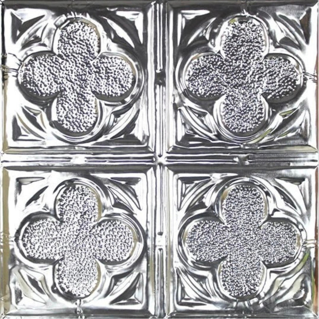Metal Ceiling Tiles | Pattern 134 | Four Leaf Clover - Metal Ceiling Express